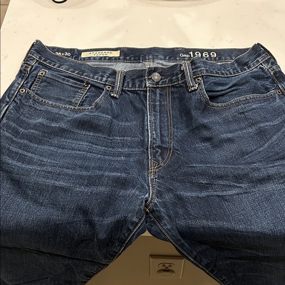 GAP 1969 Men's Dark Blue Relaxed Jeans